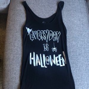 Everyday is Halloween Black Tank- Size Small